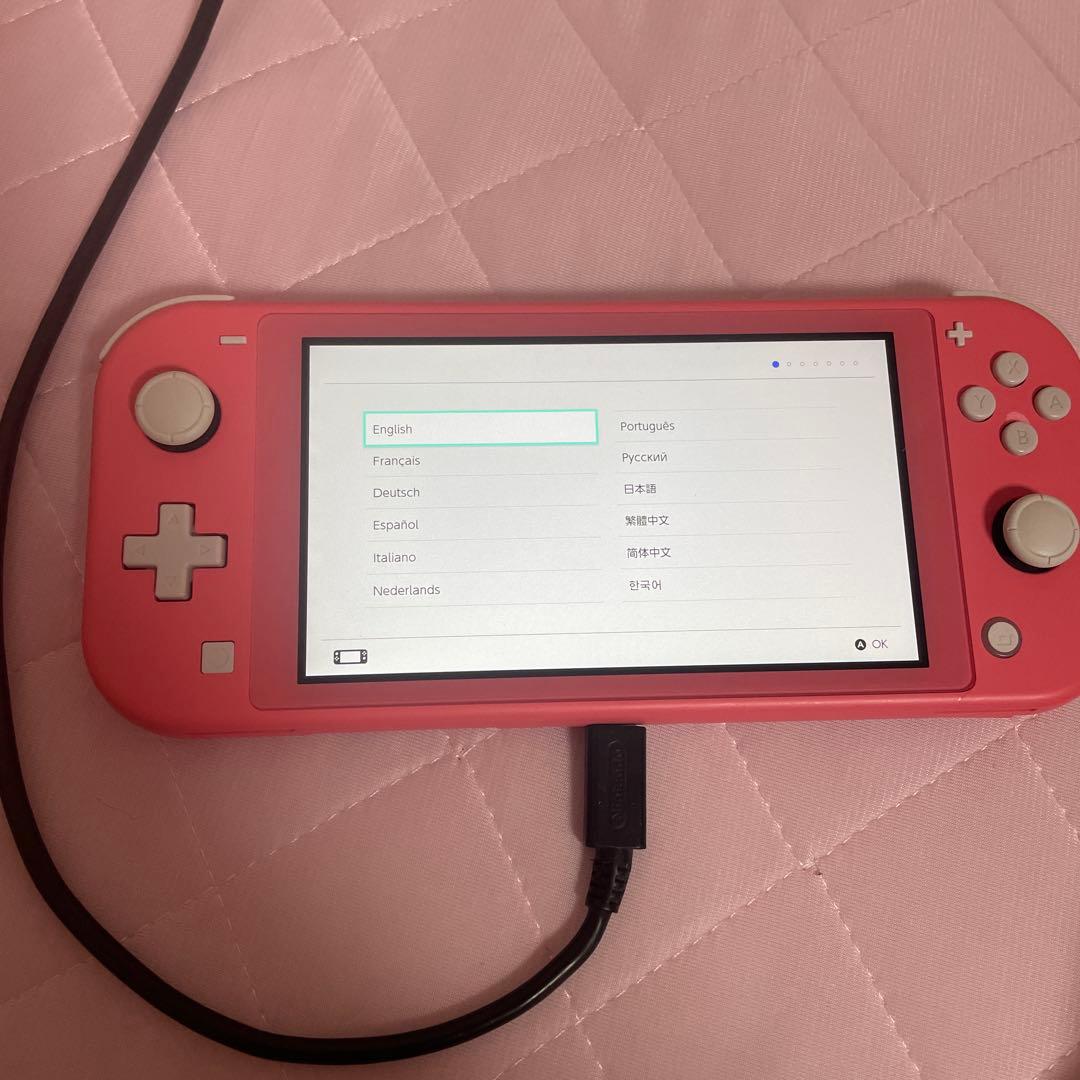 Nintendo Switch Lite コーラル 本体 箱あり 付属品完備