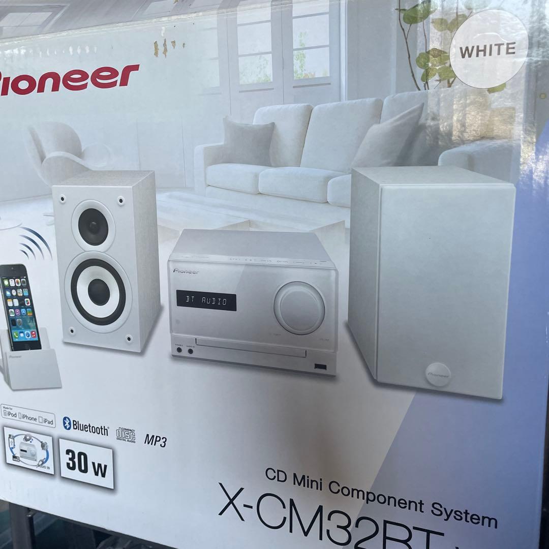 【Bluetooth】美品 Pioneer ミニコンポ X-CM32BT-w