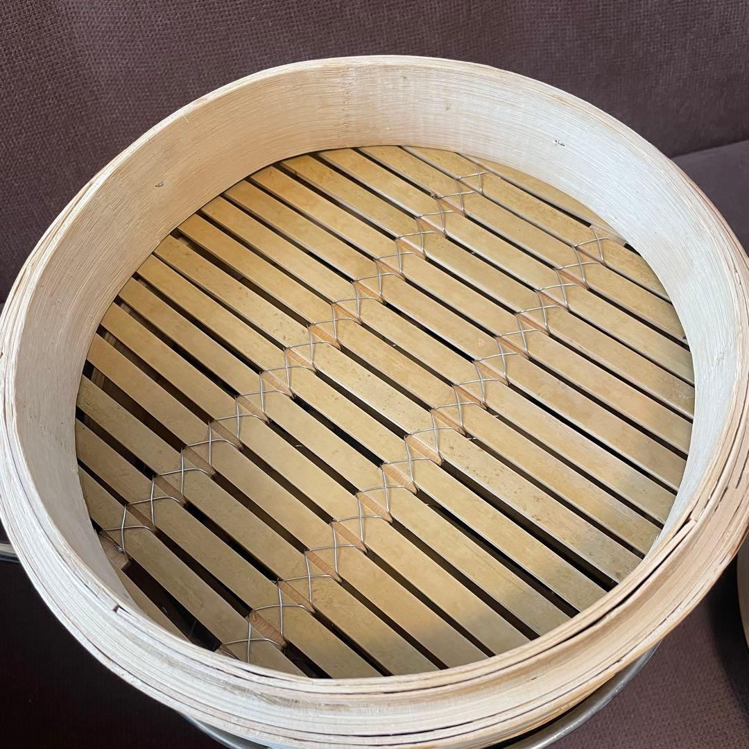 かごや　蒸籠　2段　蓋・鍋つき　24センチ