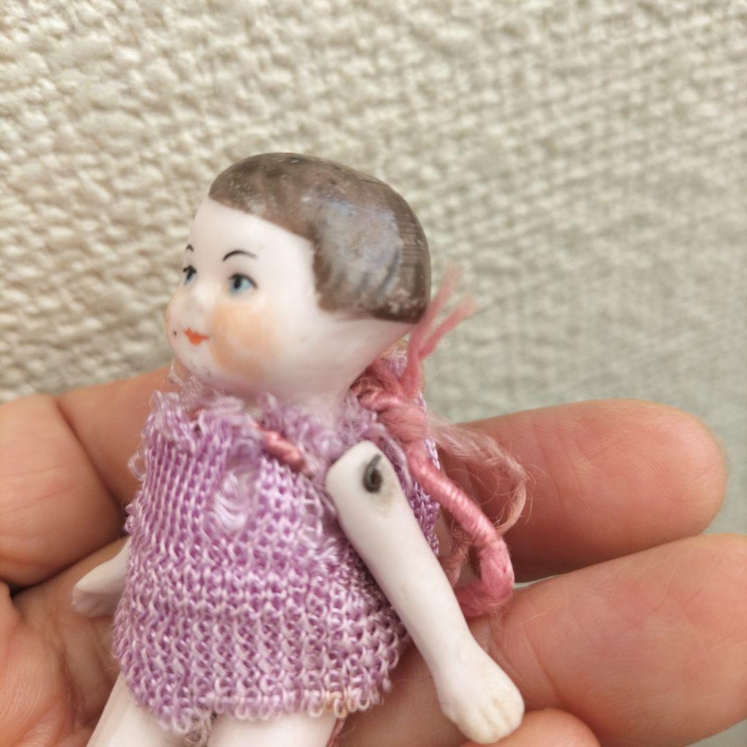 ドイツ　アンティーク　ミニチュアビスクドール　おかっぱヘアの女の子