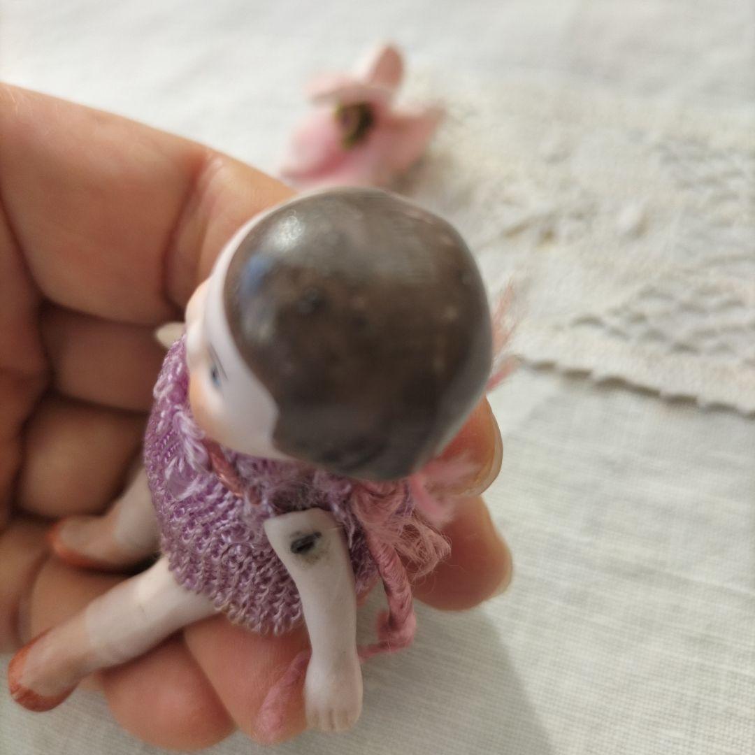 ドイツ　アンティーク　ミニチュアビスクドール　おかっぱヘアの女の子