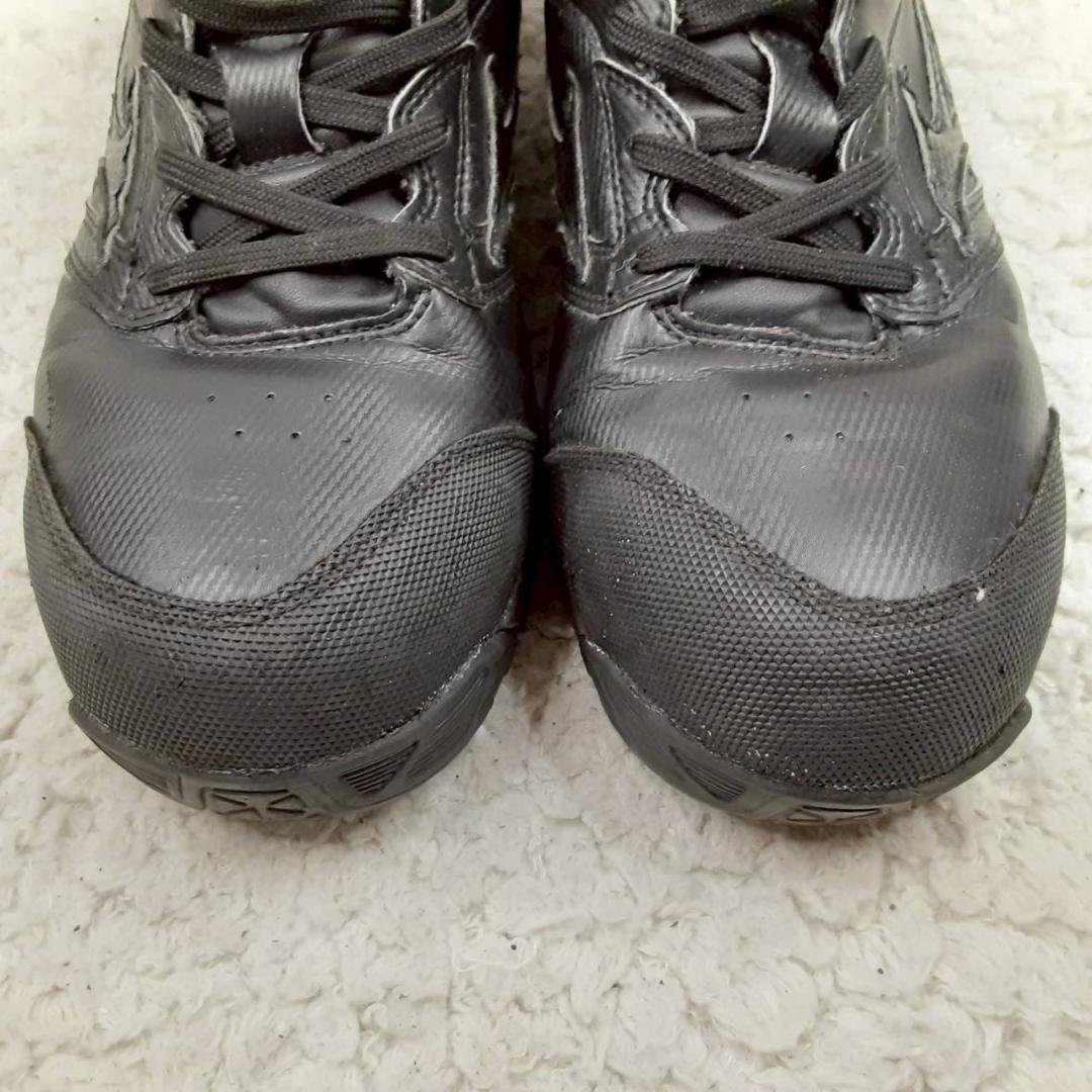 美品 25.5㎝◎MIZUNO ミズノ 安全靴 ワーキングシューズ 黒