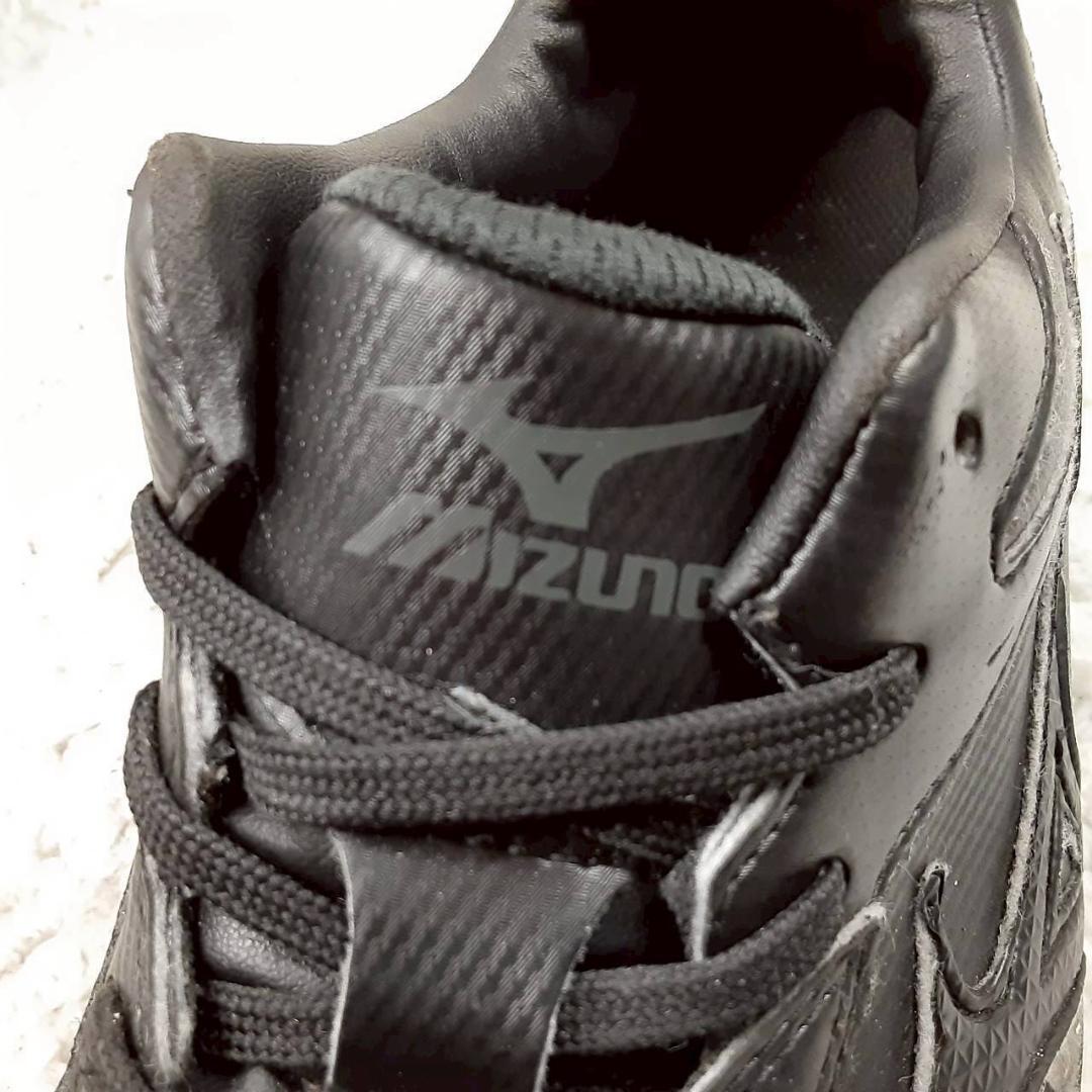 美品 25.5㎝◎MIZUNO ミズノ 安全靴 ワーキングシューズ 黒