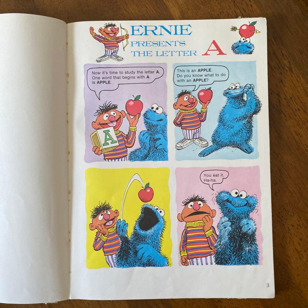 【セサミストリート】英語　絵本　ヴィンテージ　ダメージあり
