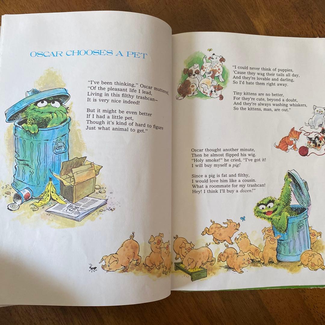 【セサミストリート】英語　絵本　ヴィンテージ　ダメージあり
