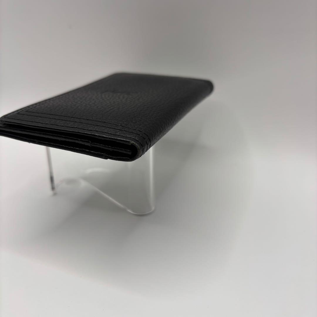 yves saint laurent 名刺入れ　カードケース　ブラック　型押し