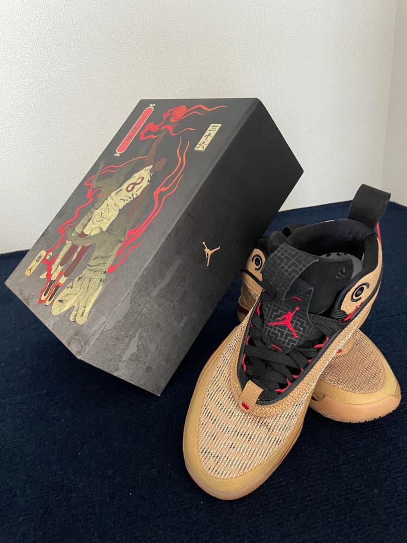 NIKE ナイキ エアジョーダ 36SERUI八村塁 ゴールド24.5cm美品