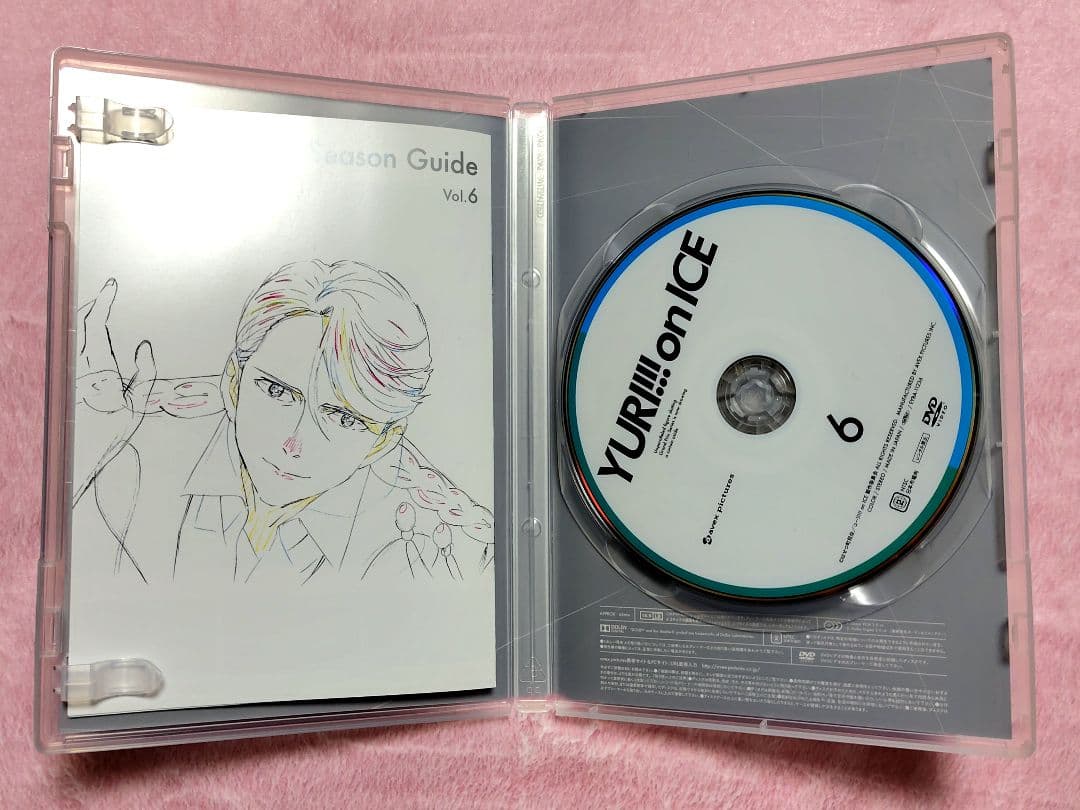 ユーリ!!! on ICE DVD全6巻 特典 収納BOX イラストギャラリー