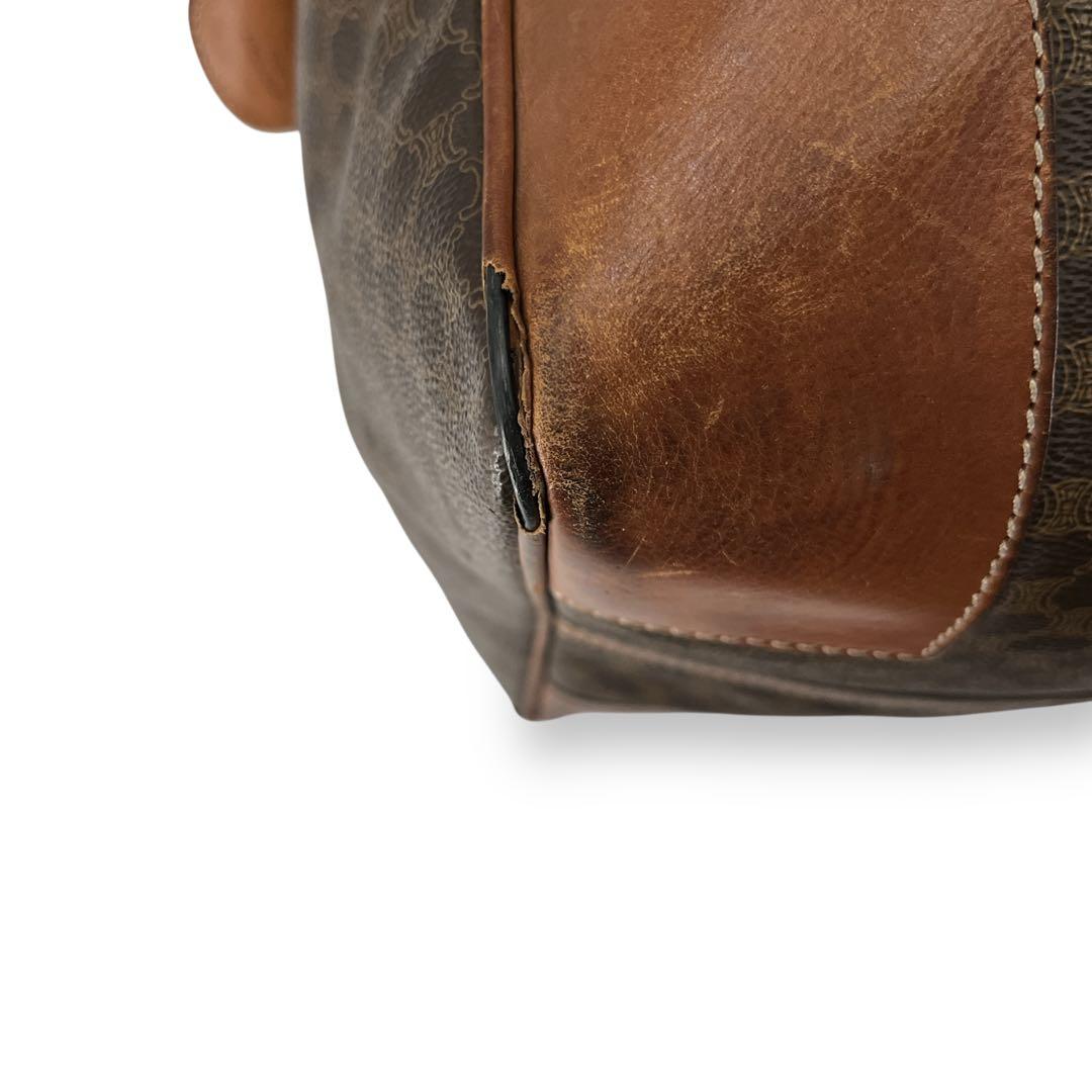 希少サイズ　オールド　セリーヌ　マカダム柄　ボストンバッグ　トリオンフ　y2k