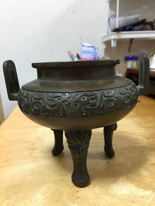 銅炉 清時代 香道具 古銅