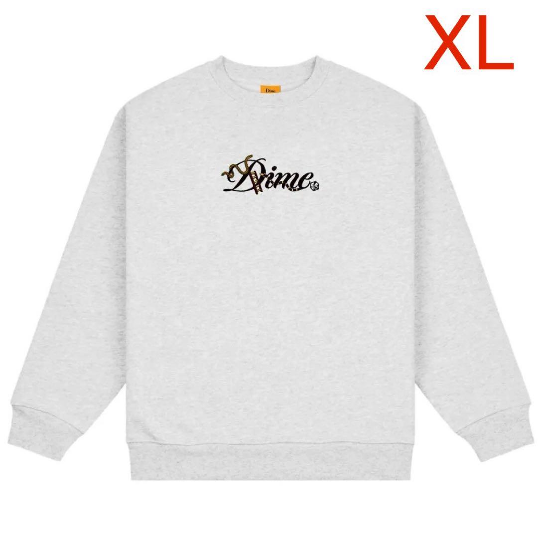 Dime CURSIVE SNAKE CREWNECK スウェット グレー XL