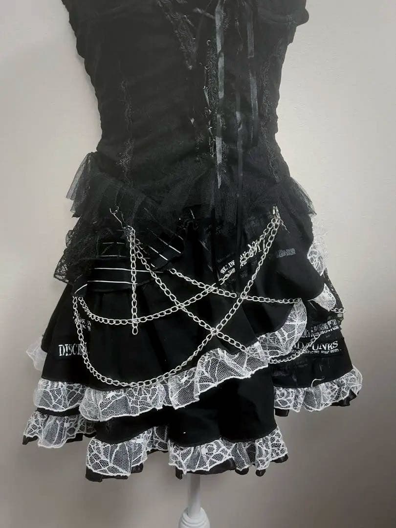 00s archive madpunk マッドパンク スカート チェーン フリル