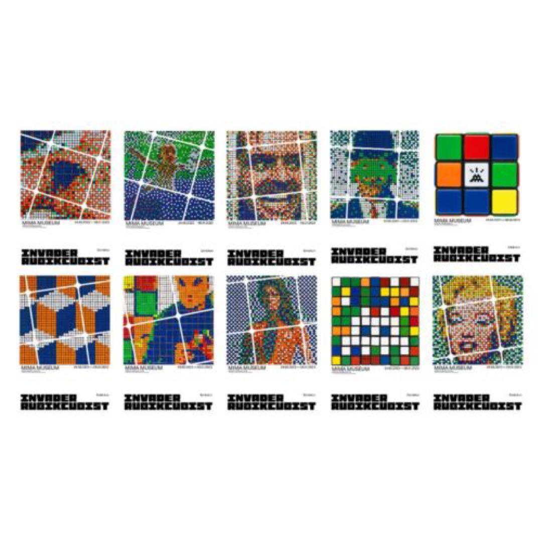 真作 2022 インベーダー invader RUBIKCUBIST ポスター