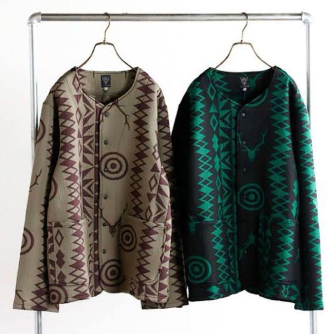 south2west8 ノーカラージャケット ターゲットスカル