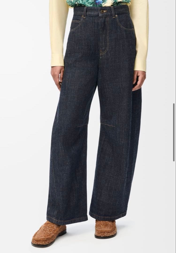 LOEWE ロエベ アナグラム バレルデニム 38