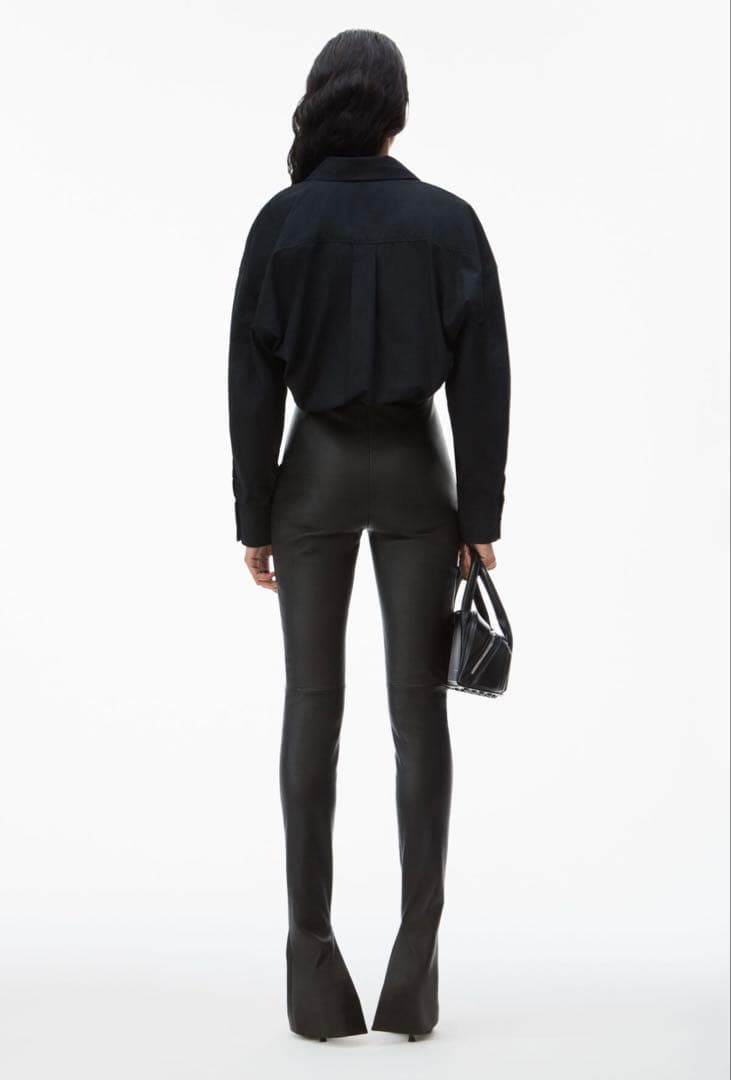 alexanderwang クロップドシャツ 長袖 クロップ