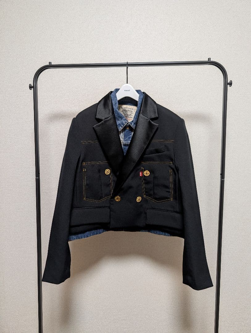 Levi's® x sacai デニム　マトラッセ　ツイル　ジャケット