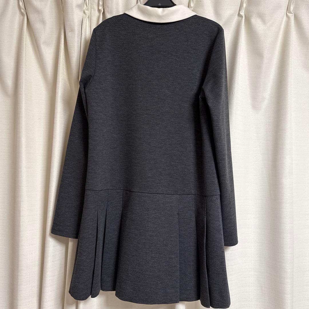 衿つきプリーツカットミニワンピース　Mサイズ　snidel