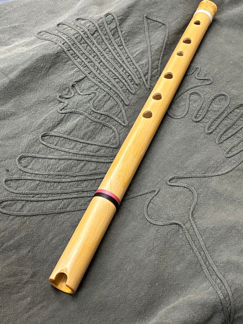 新品【ケーナ工房　奏（かなで）】ケーナ　G管　専用袋付　茶ルズ小川作　保証付 竹