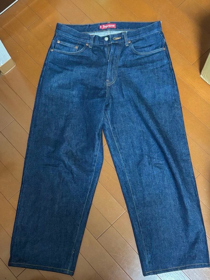 パンツ supreme baggy jean rigid indigo size30