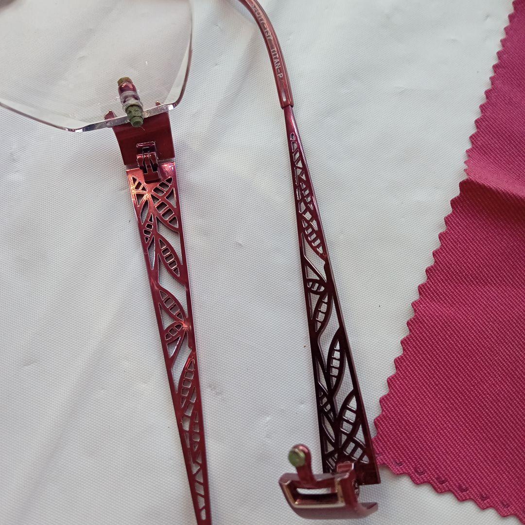 シャルマンチタンメガネフレームとケース、部品、レンズ、メガネ拭き透かし彫デザイン