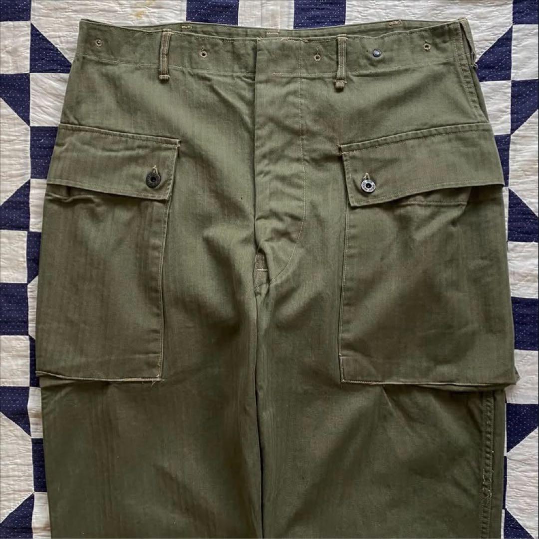 【極美品】40s USMC M-44 モンキーパンツ ミリタリー パンツ