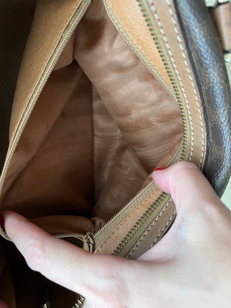 セリーヌ ミニボストンバッグ マカダム ヴィンテージ CELINE