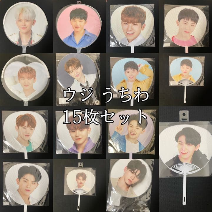 15枚セット まとめ売り SEVENTEEN ウジ うちわ ミニうちわ