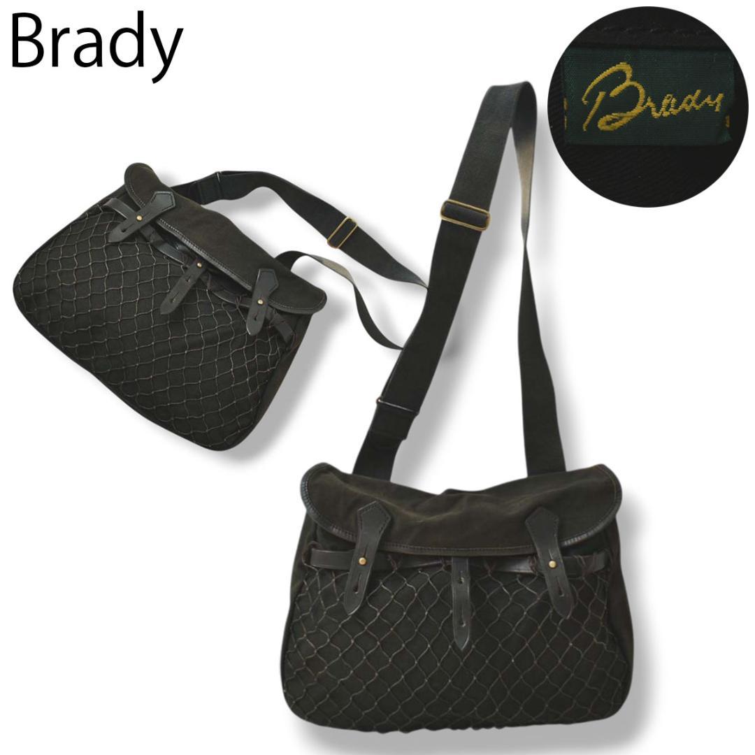 80s 英国製 ブレディ Brady フィッシングバッグ ショルダーバッグ 黒