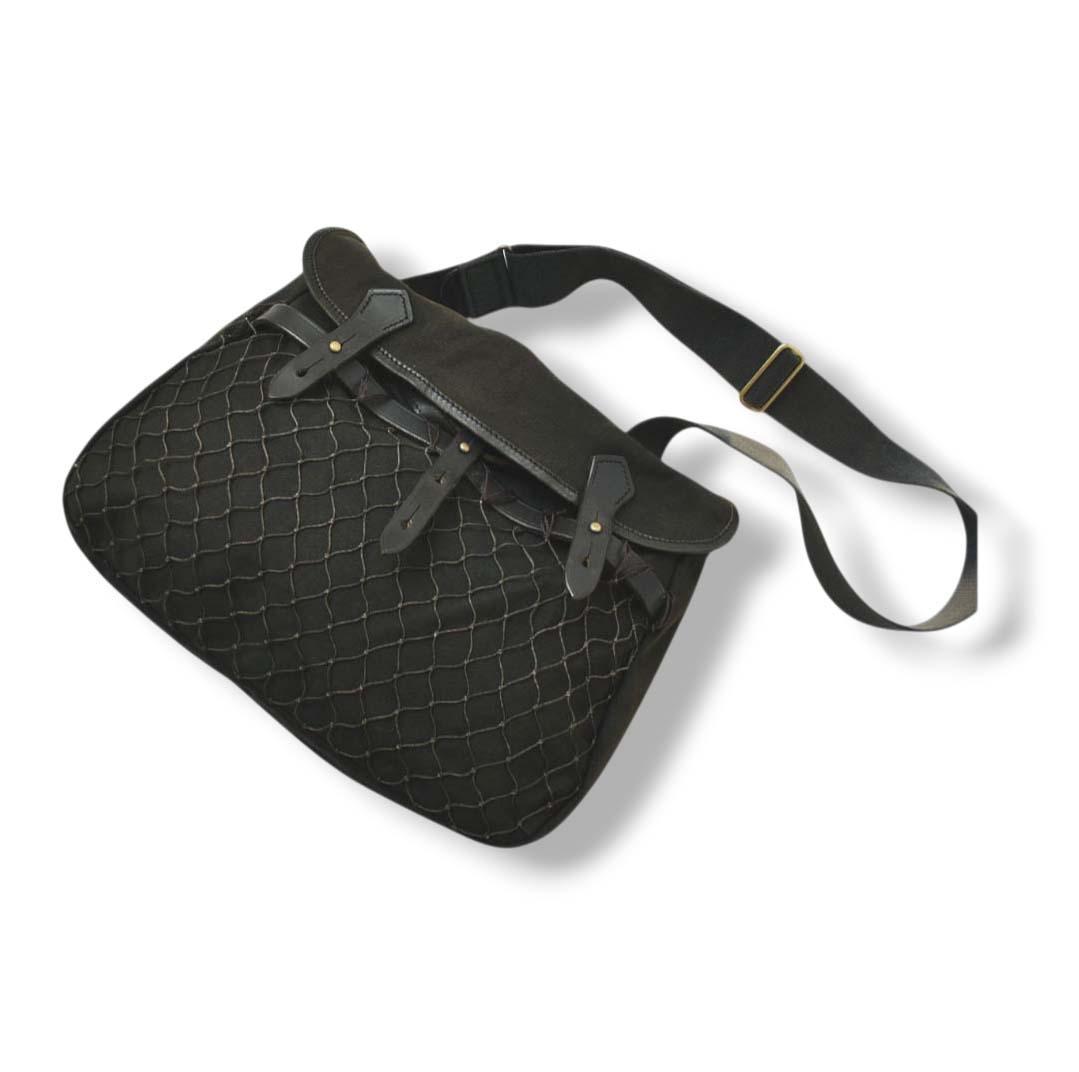 80s 英国製 ブレディ Brady フィッシングバッグ ショルダーバッグ 黒