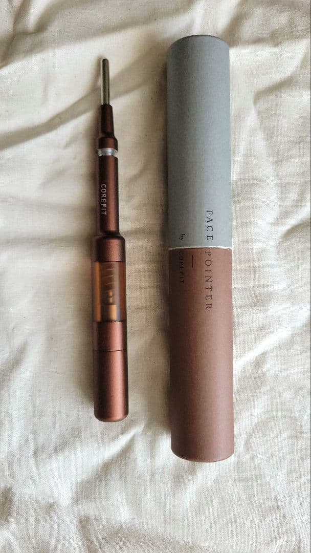 CORE FIT フェイスポインター 美顔器 ブラウン 専用ケース付き