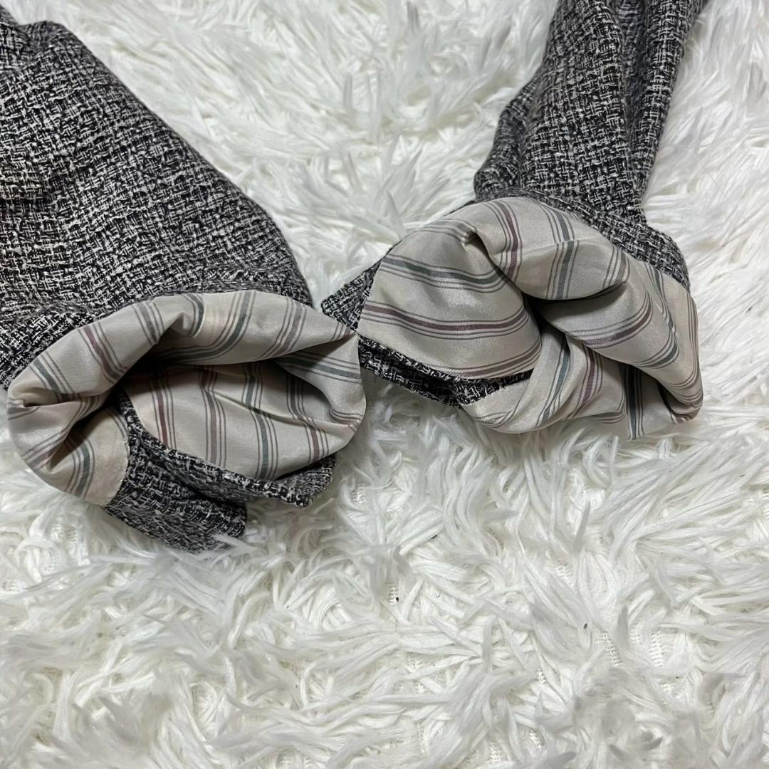 二つセット ラルディーニ ジャケット チェック グレー系 48 M相当