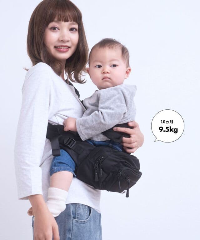 SweetMommy　無重力AGSヒップシート　Black