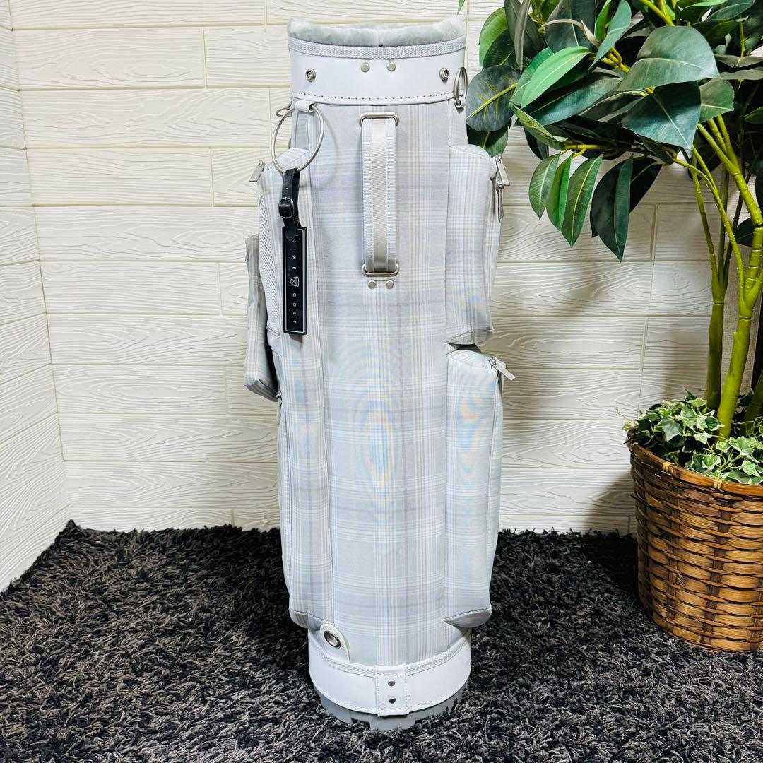 NIKE キャディバッグ　10分割　レディース　チェック　ナイキ　ゴルフ