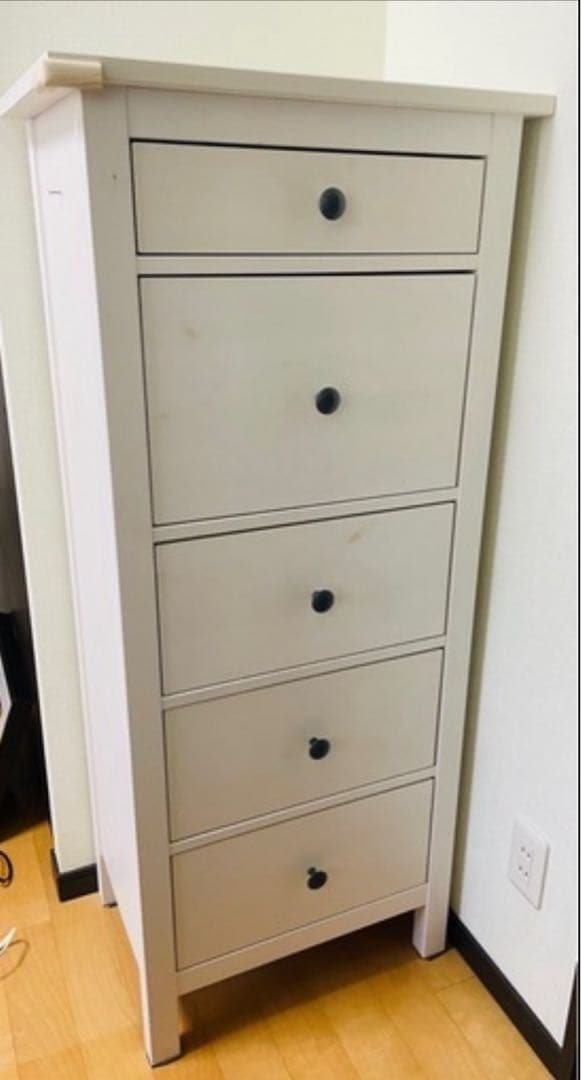 IKEA ヘムネス チェスト ホワイト 5段チェスト　引取り可(大阪市)