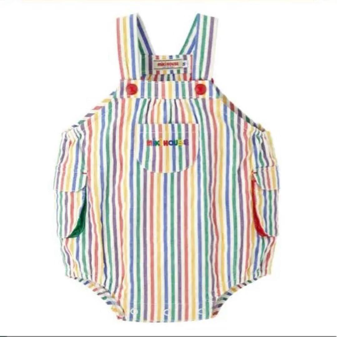 【新品未使用】ミキハウス mikihouse ロンパース　ダルマオール　サイズM