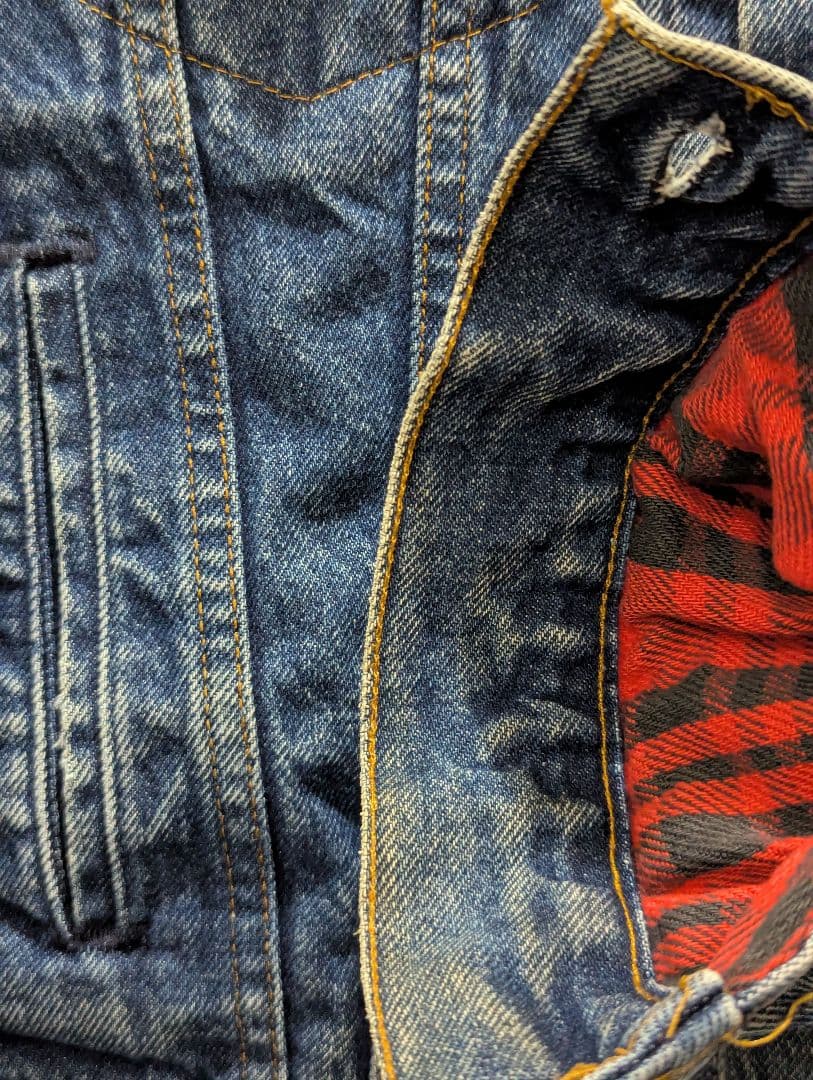 80s USA製 リーバイス 70411-0816 裏地ネル 70505 4th