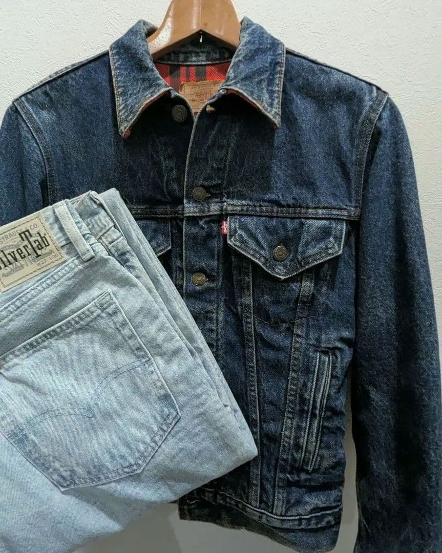 80s USA製 リーバイス 70411-0816 裏地ネル 70505 4th