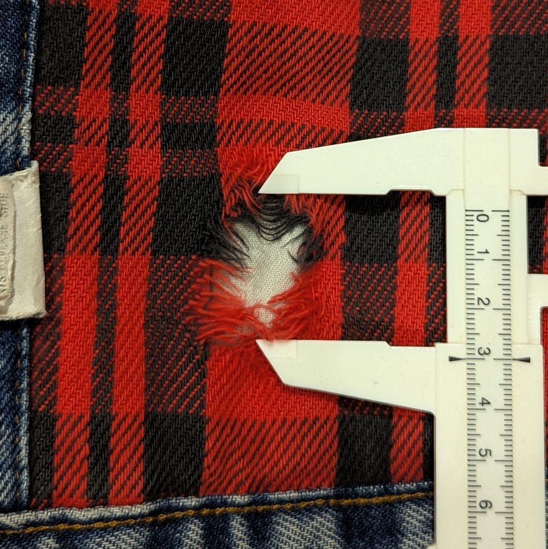 80s USA製 リーバイス 70411-0816 裏地ネル 70505 4th