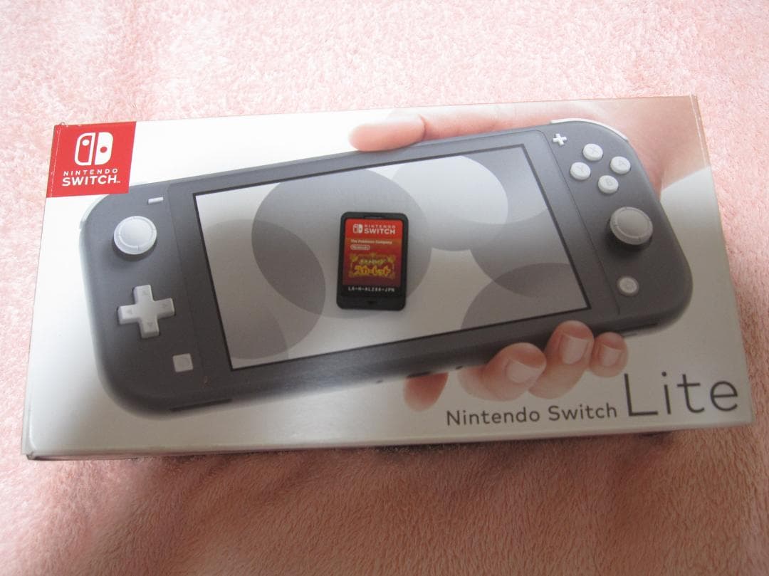 Nintendo Switch Lite グレー ポケモンスカーレットカード付き
