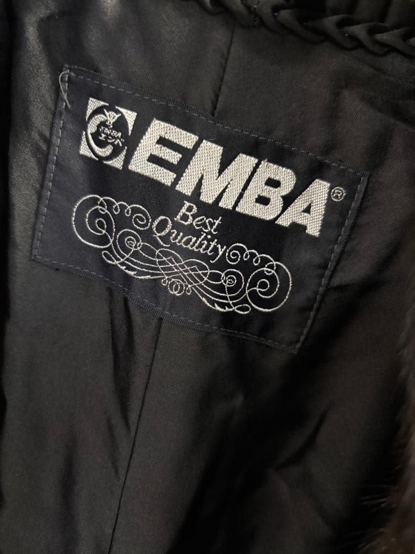 EMBA ブラックグラマミンク ロングコート