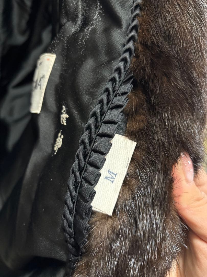 EMBA ブラックグラマミンク ロングコート