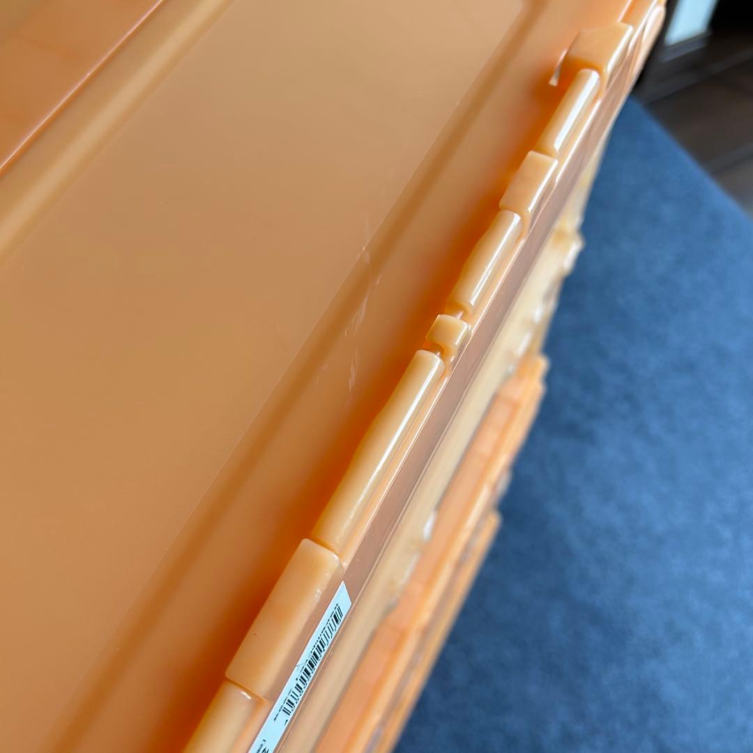 【8個セット①】コンテナ トラスコ中山 スケルコンオリコン 50L オレンジ