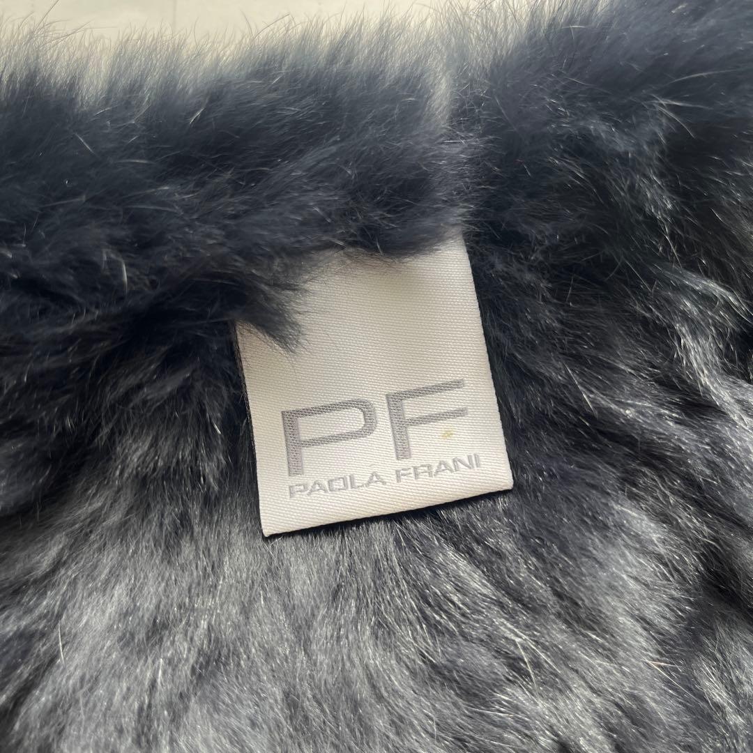 美品　Paola Frani ラビットファー ボレロ　ショート丈ジャケット　S