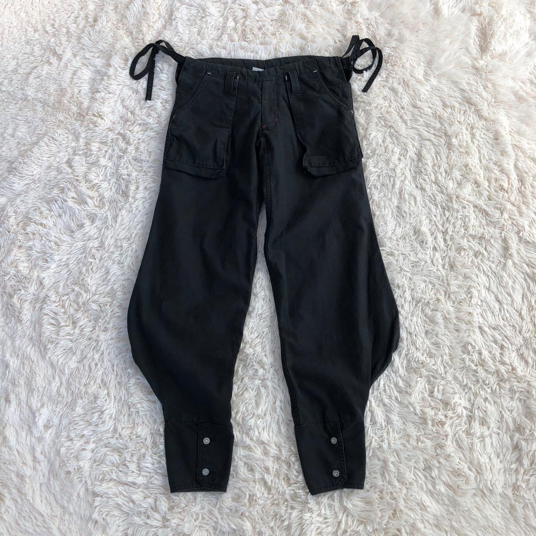 義志 YOSHIYUKI　カーゴパンツ　カンフーパンツ　ブラック　忍者パンツ