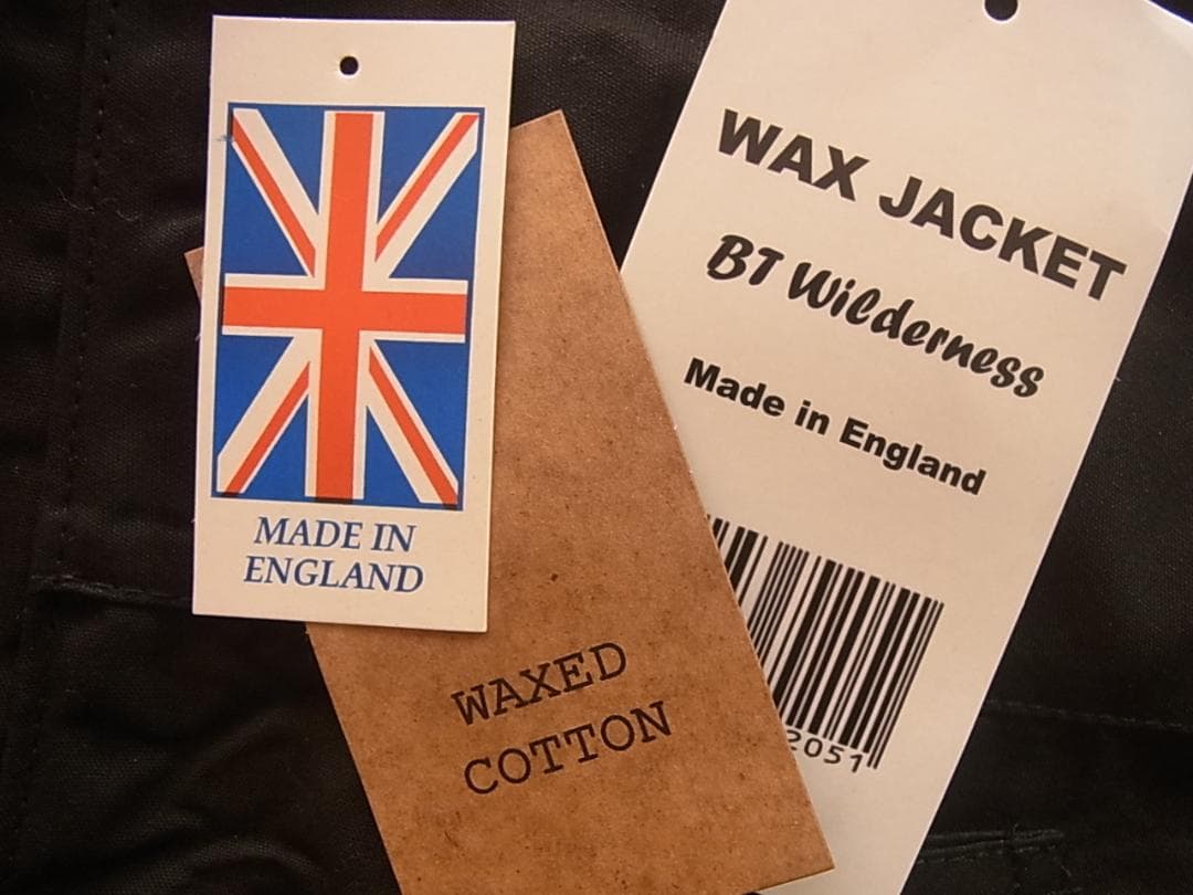 値下げ　新品 オイルドジャケット 本場英国製 Mサイズ 黒 タグ有り