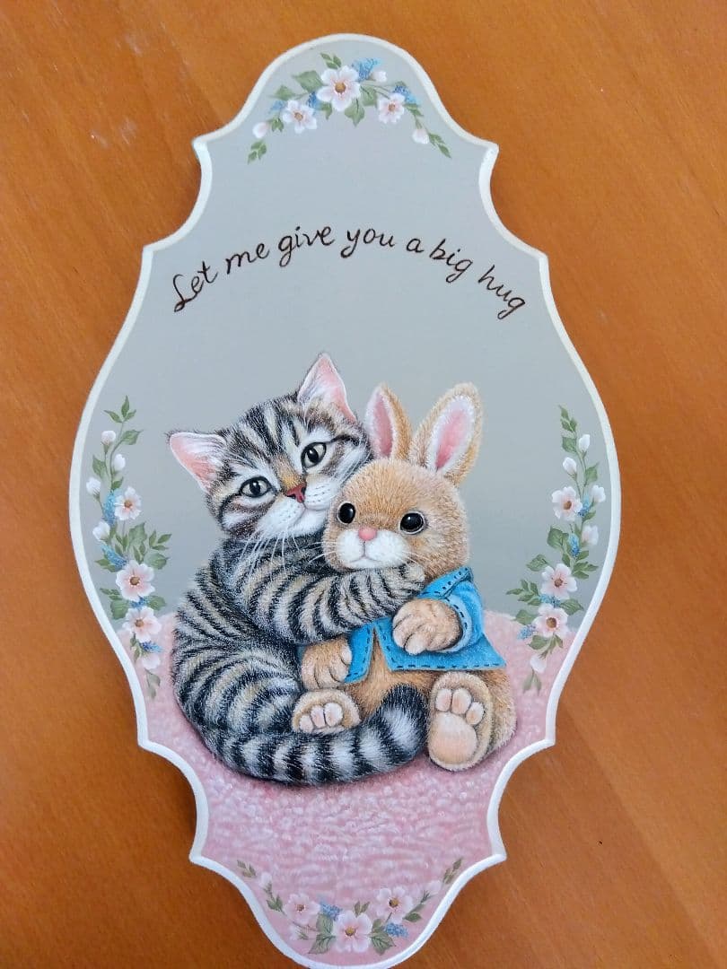 トールペイント作品：「ぎゅっとさせて」