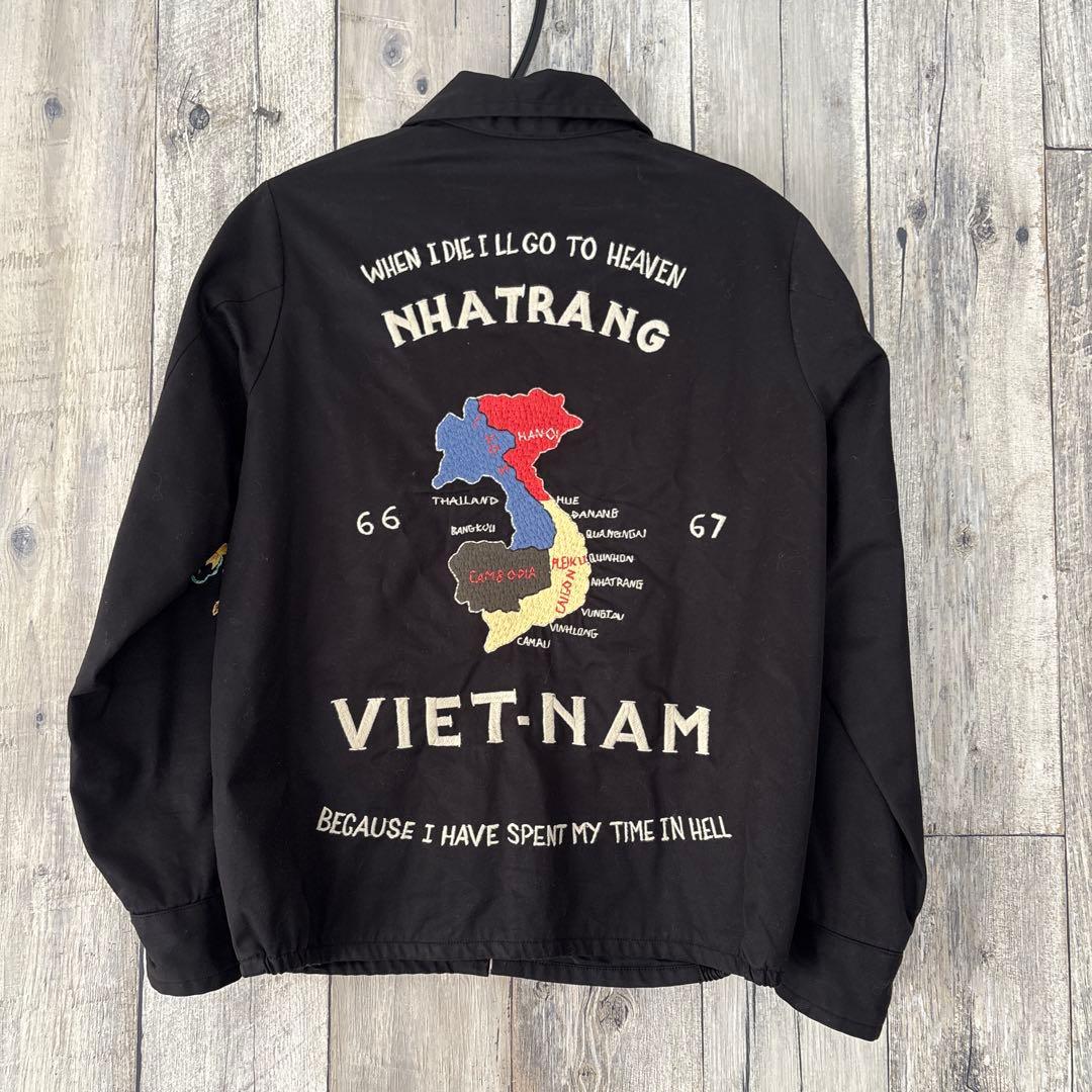 クリーニング済み東洋エンタープライズ×BEAMS BOY刺繍ベトジャンジャケット