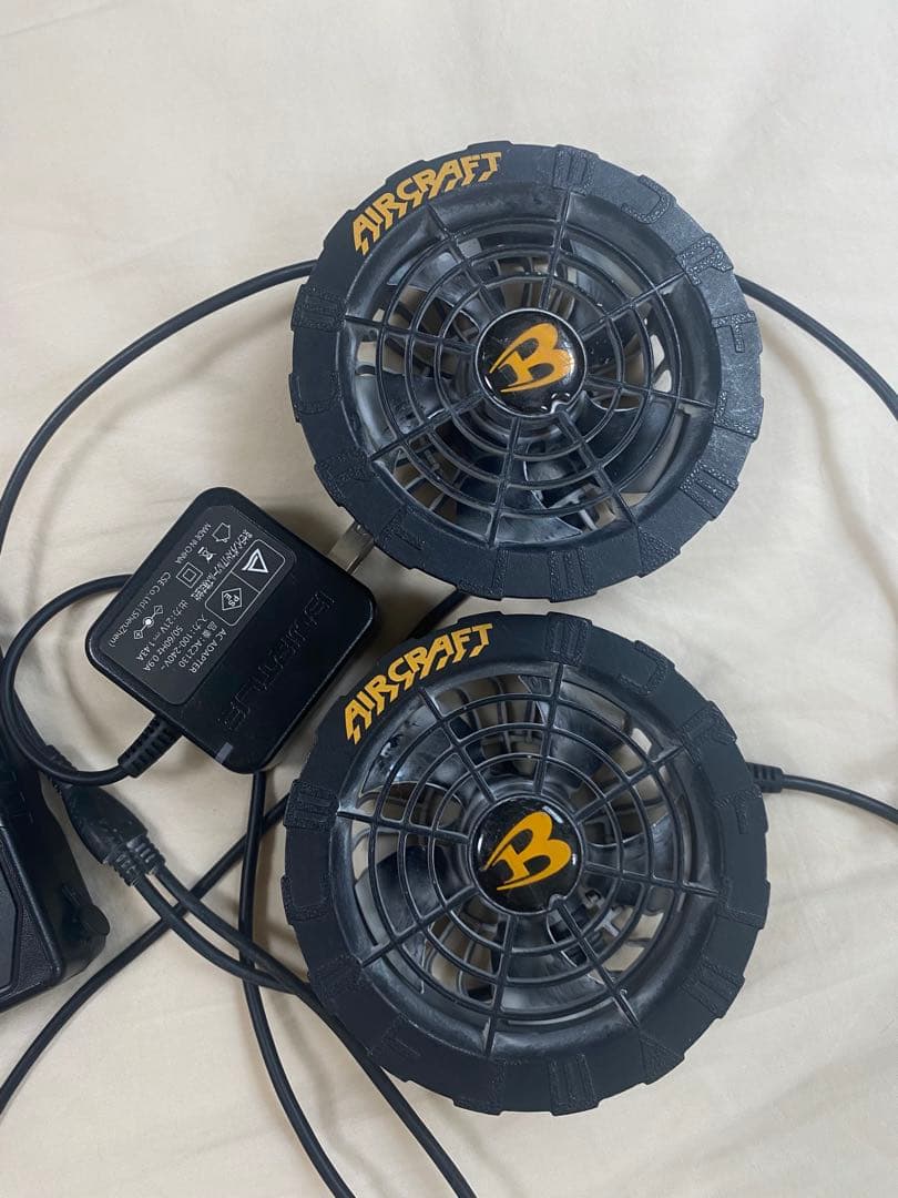 AIRCRAFT 空調服用ファン 2個セット