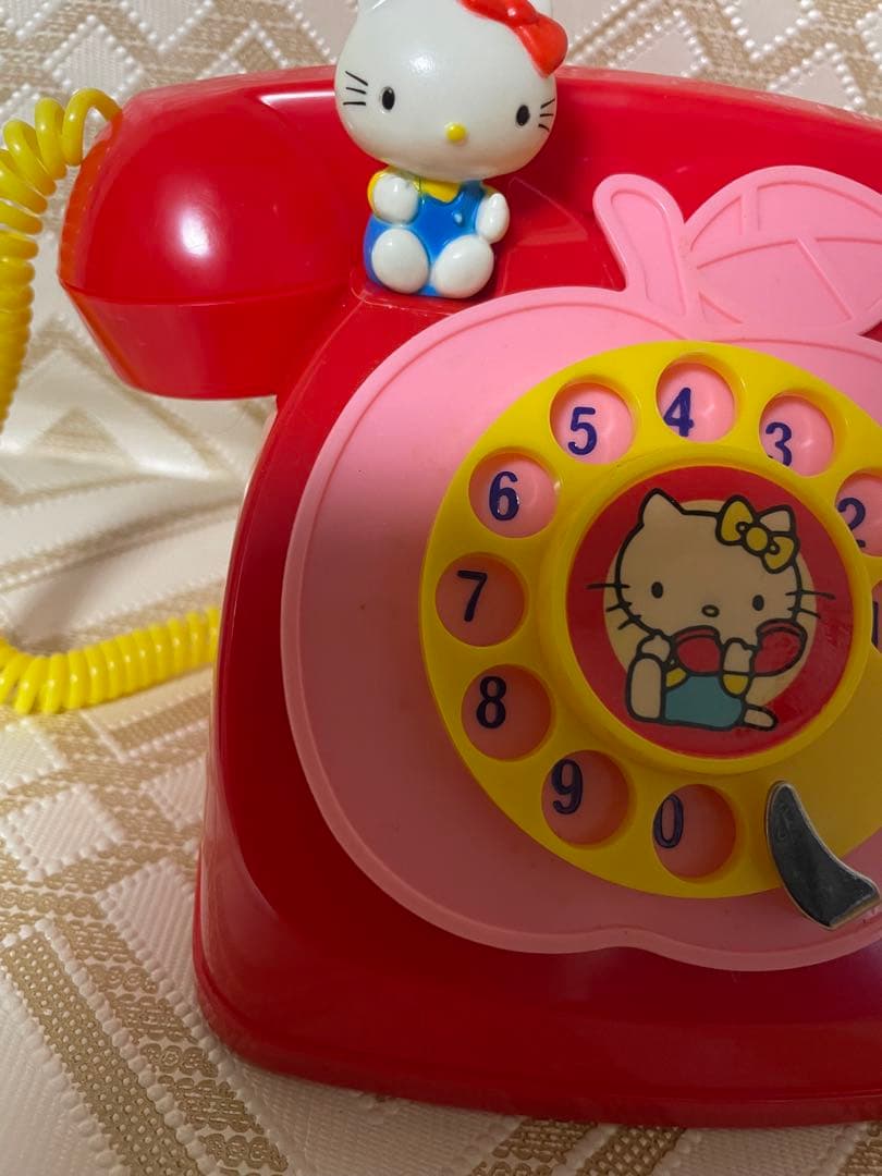 昭和レトロ　東邦化工　サンリオ　ハローキティ　キティちゃん　電話　当時物　希少